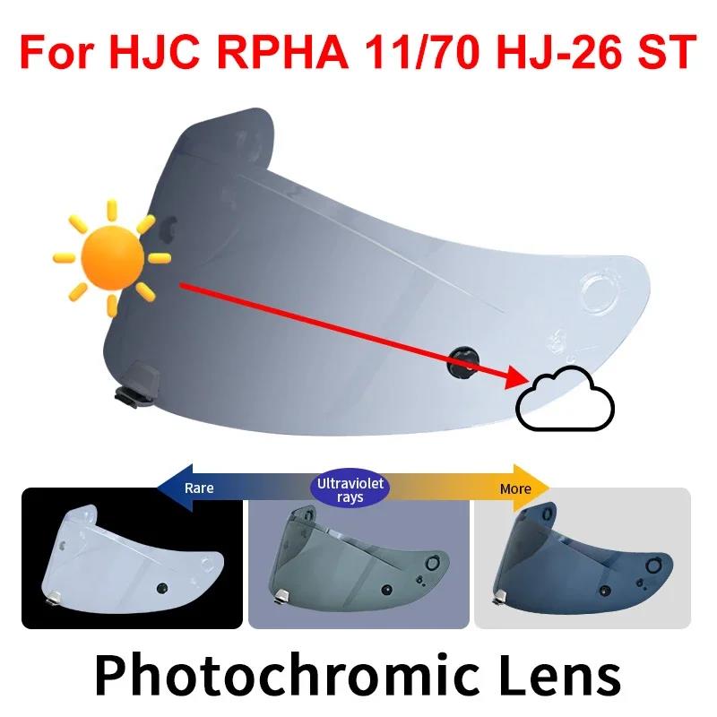 Photochromic Visor for HJC RPHA 11 PRO RPHA 70 ST HJ-26 Helmet Shield Uv Cut Casco Moto Face Shield Visera WindshieldSpeed Sensors 6