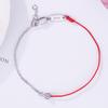 Women Rose Gold Braided Red String Bracelet For Horse Year Luck Valentine Gift Fashion Jewelry