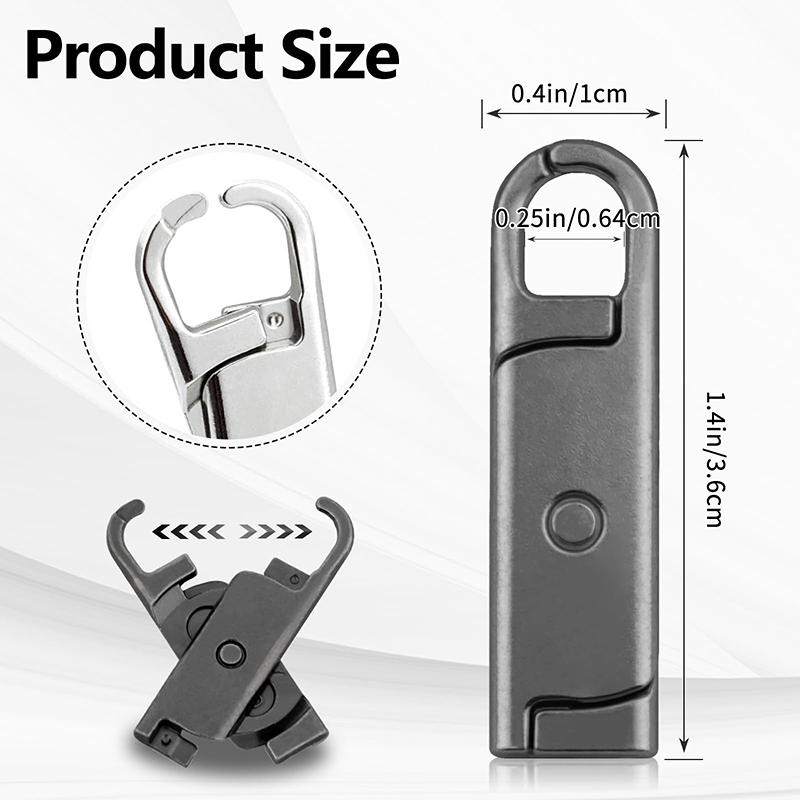 Zipper Pull Replacement (Upgraded),8 Pcs Detachable Replacement Zipper Pull Tabs