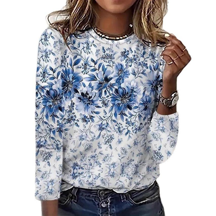 

Женские футболки с длинным рукавом, круглым вырезом, свободного кроя, женский топ-футболка 5XL