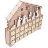 LED Light Calendar Wooden Desk Calendar Christmas Advent Calendar Ornament for Holiday Decoration