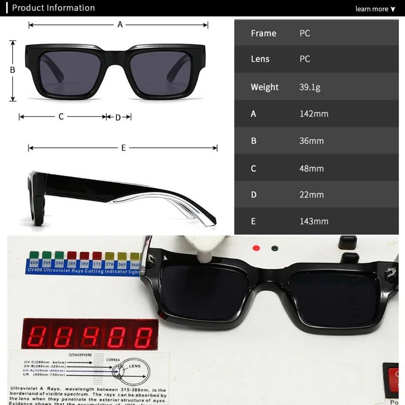 Square Sunglasses Men Punk Wide Legs Eyewear Gradient Green Gray Shades Luxurious Brand Designer Women Sun Glasses