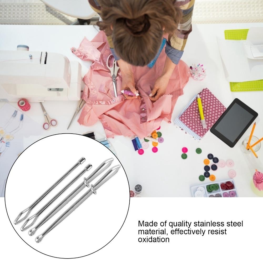 20Pcs Easy Quick Insert Drawstring Threader Metal Clip Sewing Tweezer Tool  For Hoodies