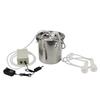 5L Electric Pulsating Milking Machine for Cow Sheep Stainless Steel Bucket Adjustable Speed Goat Milker Vacuum Pump Suction