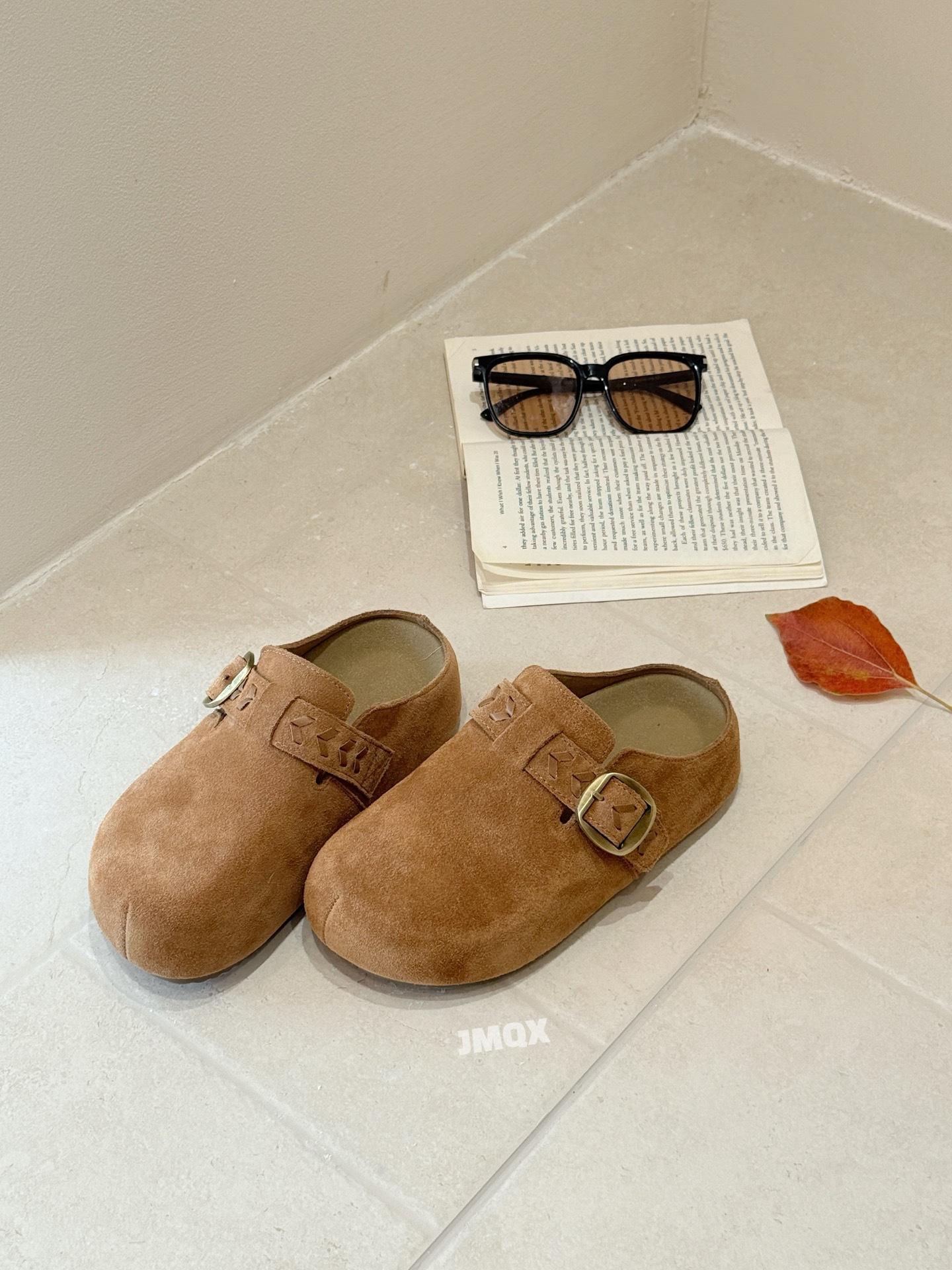 

Полутапочки женские ленивые педали осень новые толстоподошвенные с сумкой на носке женские для улицы 35 малиновый