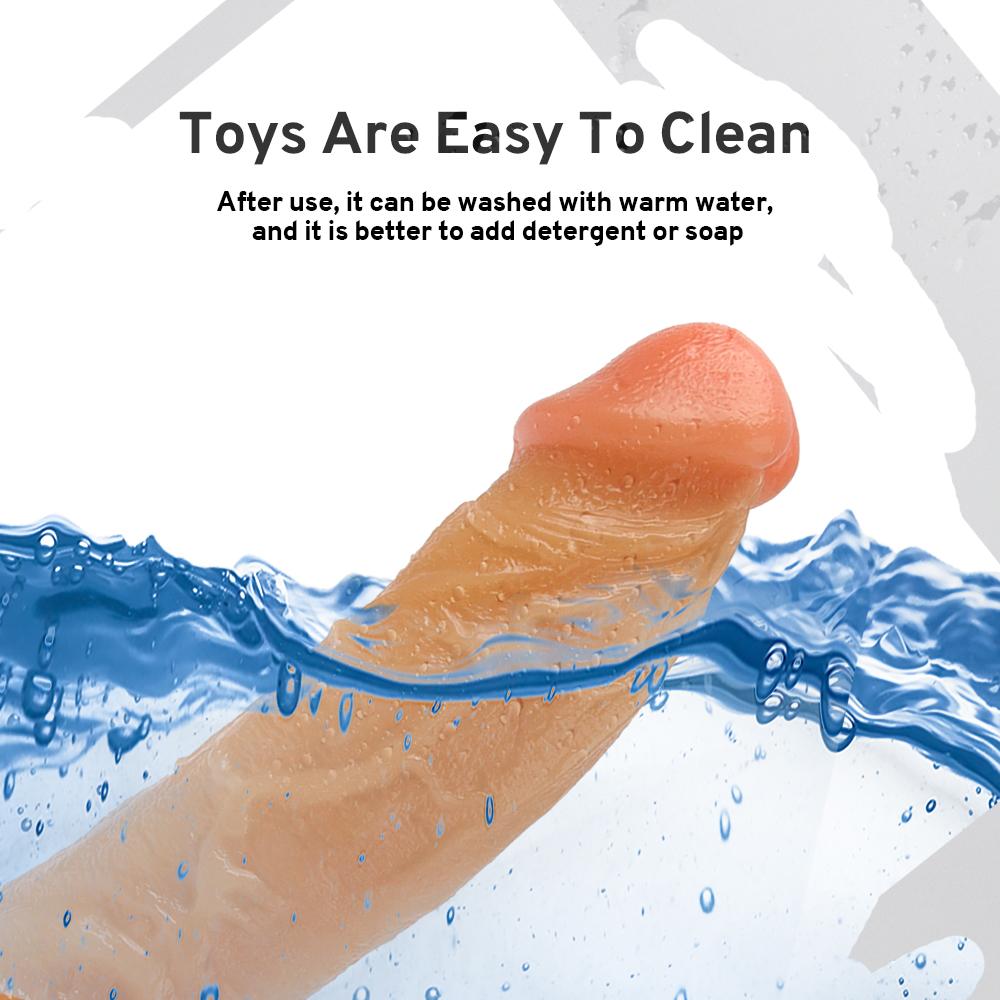 Silicone Realistic Dildo Women's Lesbian Rubber Dildo with Suction Cup Big Dick Penis Sexy Adult Toy