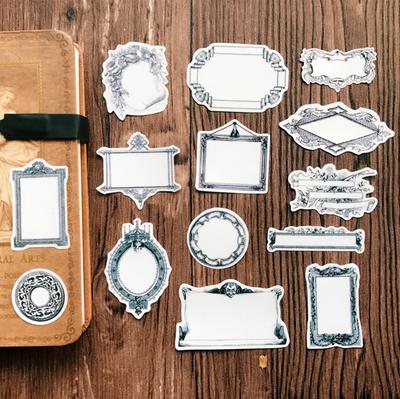 16Pcs Vintage European Border Vellum Sticker Diy Craft Scrapbooking Album Journal Planner Decorative Stickers