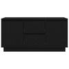 TV Stand with LED Lights Black Oak Effect 100 x 41 x 50 cm