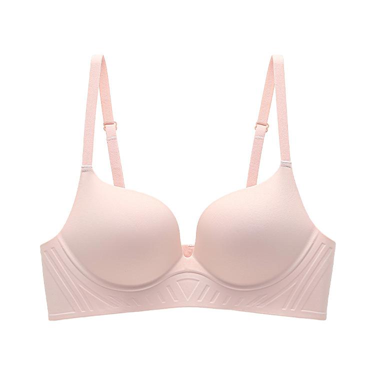 One-piece Seamless Gathering, Gathering Soft Support, Closing Pair of Breasts, Soft Steel-free Bra Set