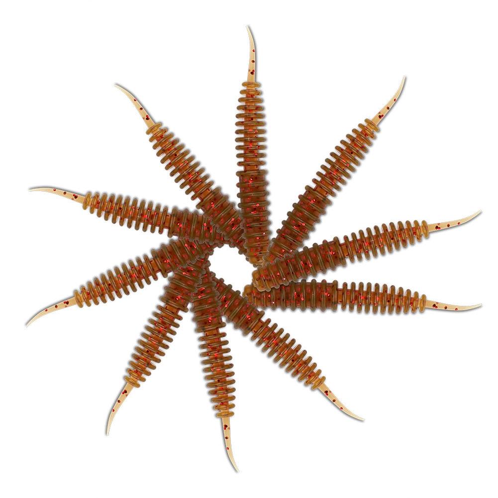 20buc Momeală de Pescuit Vierme Moale Realist Set Cutie Accesoriu Nada (Maro)