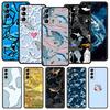 Seaside Sharks Pattern Phone Case Cover for Samsung Galaxy S26 S25 S24 S23 S22 S20 S21 FE Ultra S25 Edge Plus 5G Soft TPU Shell