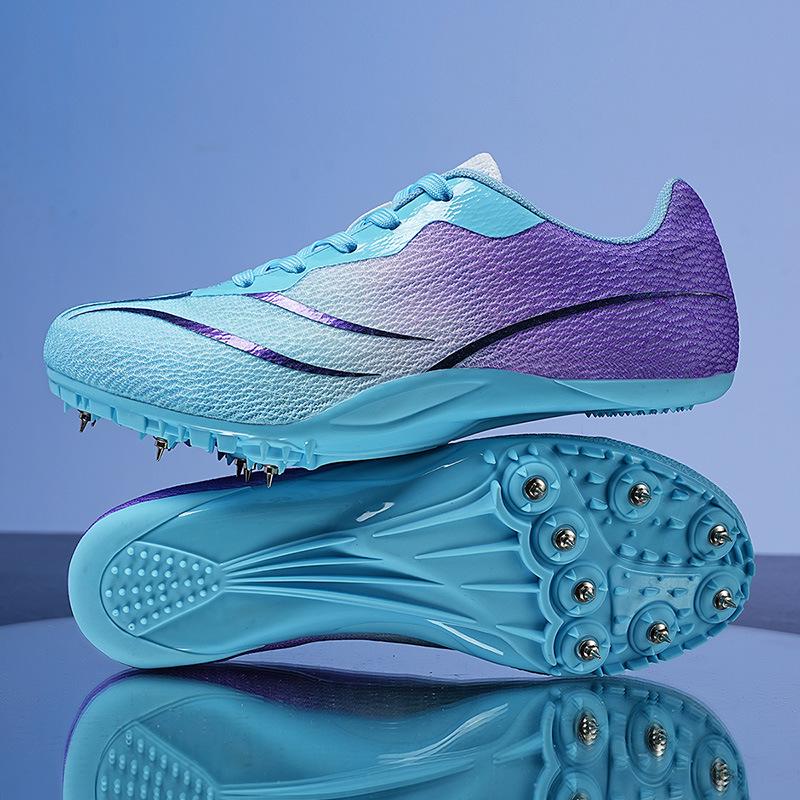 Student Competition Training Track & Field Long Jump Shoes with 8 Spikes, Sizes 35-45.