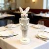 Cute Design Nut Cracker Rabbit Resin Material Bunny Sculpture Bunny Figurines  Entryway Display
