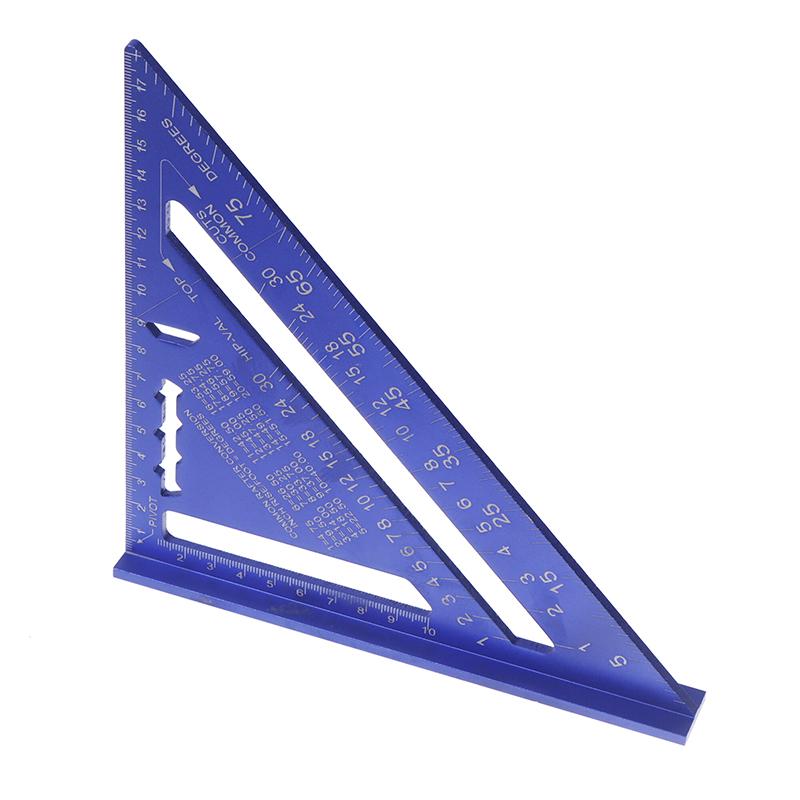 7-Inch Metric Woodworking Aluminum Alloy Triangle Gauges Right Angle Ruler Measuring Gauging Tools High Precision Marker Ruler