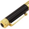 Romeo No.3 Mini Ballpoint Pen Black Gold Plated Finish