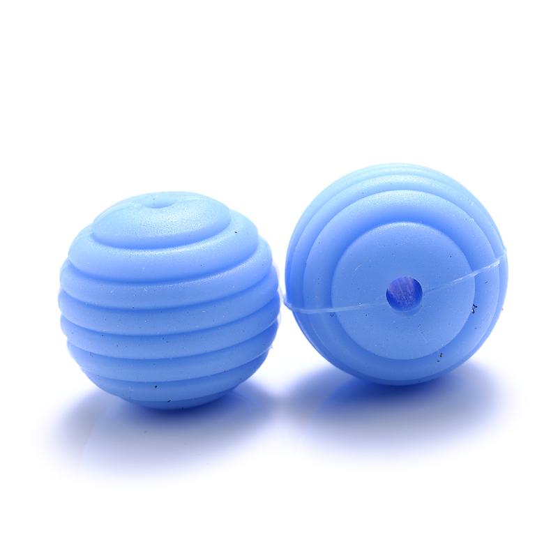 10 Stück/Los 15mm Baby-Silikonperlen Beißringe für 4-6 Monate Spiral-Lebensmittelechtes Silikon Beißring Schnuller Kette Halskette Herstellung