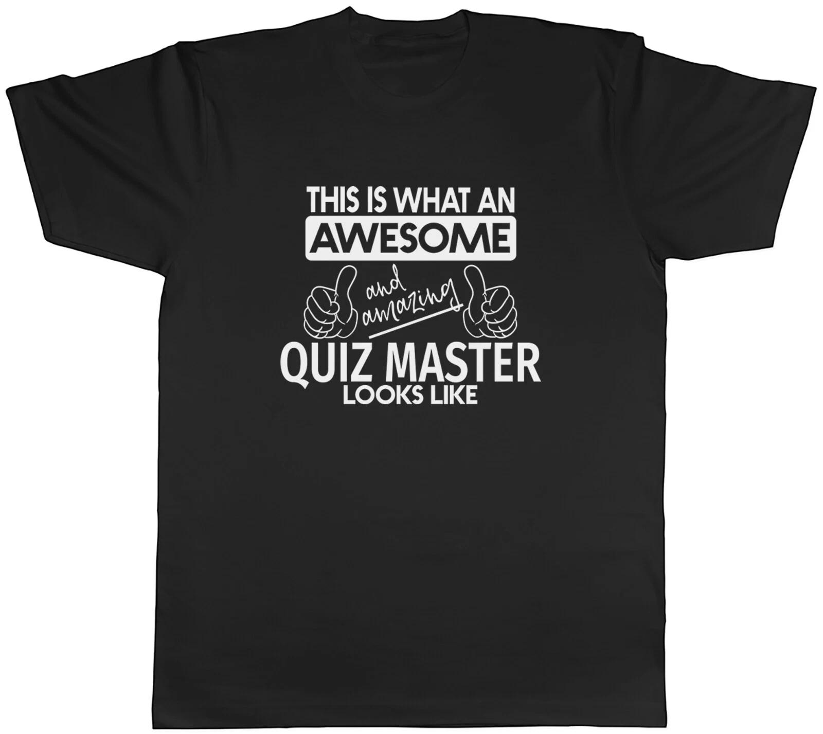 This is what an Awesome & Amazing Quiz Master Looks Like Men Unisex T-Shirt Tee XS