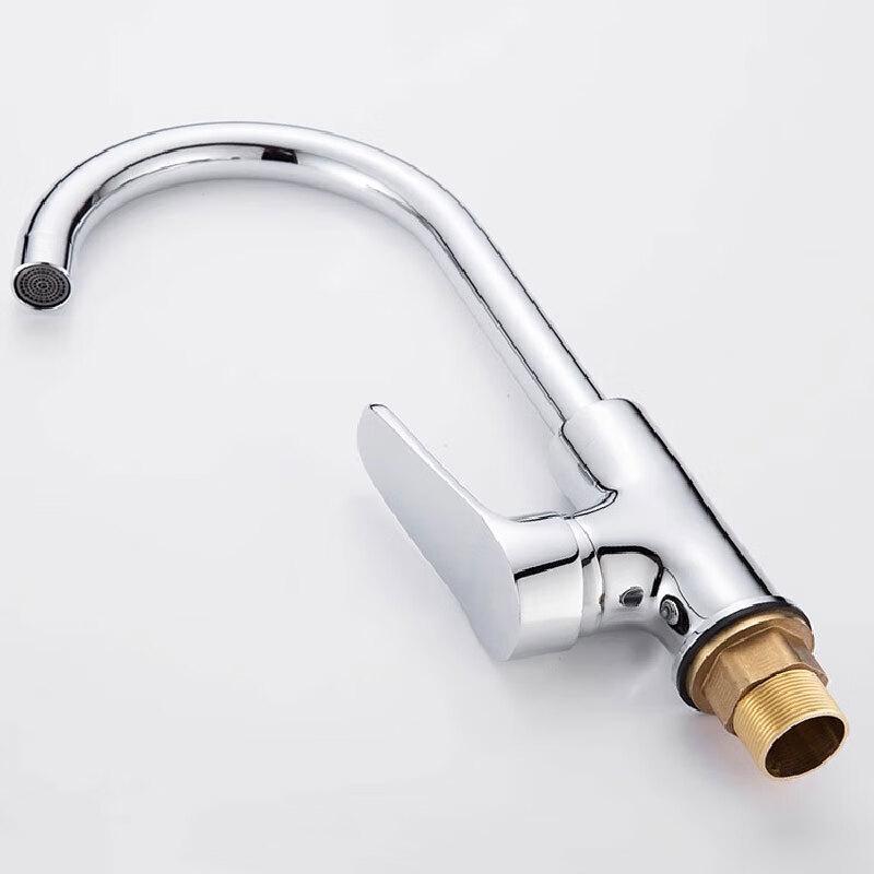 SBTOOR CP-311 Stainless Steel High Arc Swivel Kitchen Faucet