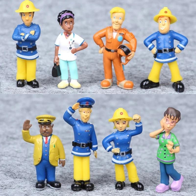 Sell 12Pcsset Fireman Sam Cartoon Anime Fire Fighting Figure Model Pvc Doll Toys Boy Girl Toy For Kids Birthday Xmas Gift