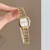 Elegant Roman Numeral Women Watch Square Quartz Stainless Steel Bracelet Wristwatch Small Dial Minimalist Ladies Dress Watches