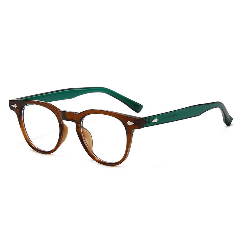 Classics Retro Round Blue Light Blocking Glasses Women Men Vintage Round Anti Blue Light Eyewear
