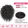 Messy Bun Hair Pieces Loose Wavy Curly Bun Short Drawstring Ponytail Hair Extensions Top Synthetic Ponytail Women's Hair Extensions