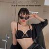 Set Reggiseno Minimizer Trasparente in Pizzo Ultra-sottile per Seno Abbondante