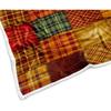 JAWO Fall Throw Blanket, Autumn Orange Plaid Fall Farmhouse Thanksgiving Cozy Bed Couch Blanket, Soft Comfy Fleece Flannel Throws Blankets Livingroom