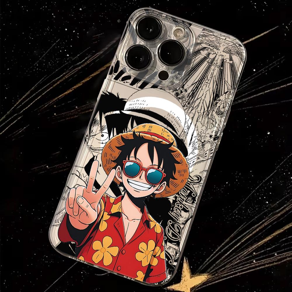 Anime Ones Pieces Luffys Magnetic Phone Case for Samsung Galaxy S25 S24 S23 S22 S21 S20 FE Edge Plus Ultra 5G Soft Clear TPU