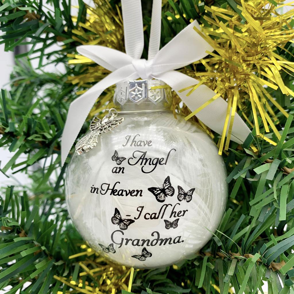 Luxury Butterfly Modern Round Keepsake Ball For Family Celebrations Christmas On