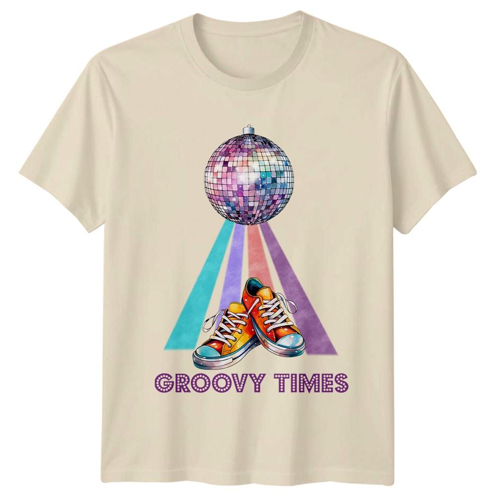 

Groovy Times Retro 70s Disco Ball amp; Sneakers TShirt Unisex T-Shirt XXL