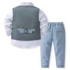 European & American Style Boys' Gentleman Vest & Bow Tie Party Set