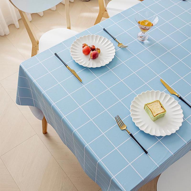 Qie E Tuan Tuan PVC Waterproof Easy-Clean Rectangular Tablecloth