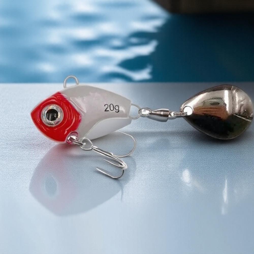 20g Metal Mini VIB Fishing Lure with Spoon Crankbait Vibration Spinner Tackle Pin Fish Hooks Sinking Bait