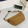 Tide Breast Bag Women'S Solid Color Light And Versatile Casual Shoulder Messenger Bag Commuting Simple Large-Capacity Bag Men