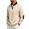 Men S Loose Stand Collar Fleece Zip Up Casual Sweatshirt