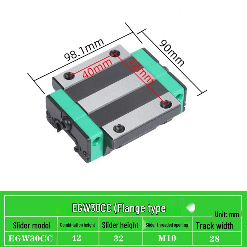 Precision Linear Guide Block Assembly EGH/EGW Series (15-65) CA SC