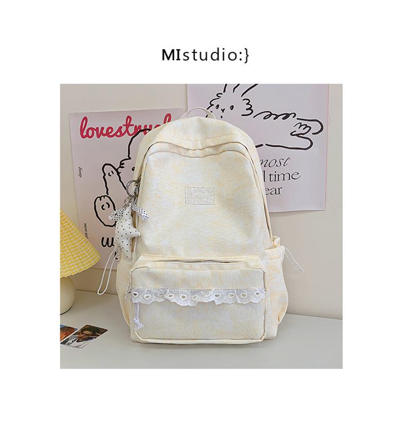 Schoolbag summer refreshing sea salt bubble milk blue schoolbag Japanese girl gentle atmosphere student party class small backpack