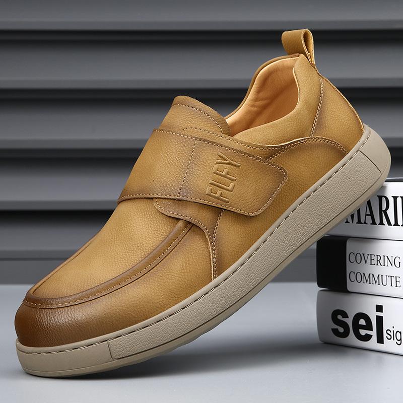 One-pedal men's shoes breathable spring and summer new trendy versatile lazy casual leather shoes men