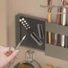 Wall-Mounted Bathroom Mirror Cabinet with No-Drill Storage for Cosmetics and Toiletries