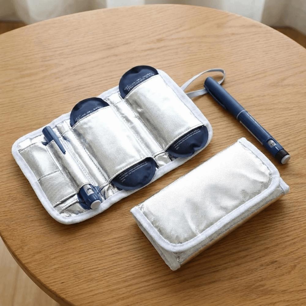 Foldable Insulin Carry Case Aluminum Foil Insulin Cooler Practical Medicine Storage Bags  Daily Use