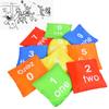 10 Pcs Kids Children Early Education Numbers Toy Bag Colors Sandbag Throwing Sports Game Prop