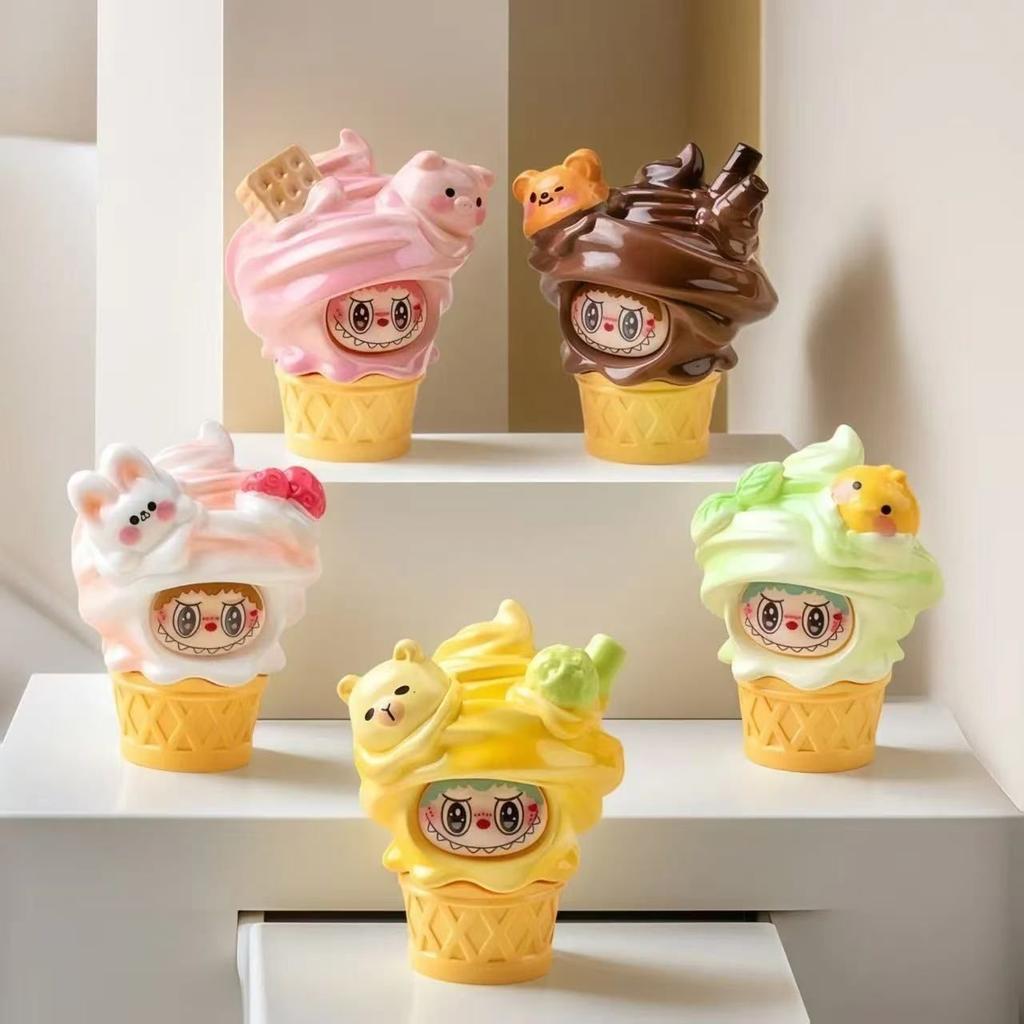 Cute  Ice Cream Cone Ice Cream Trinket Resin Handicraft Desktop Car Trinket