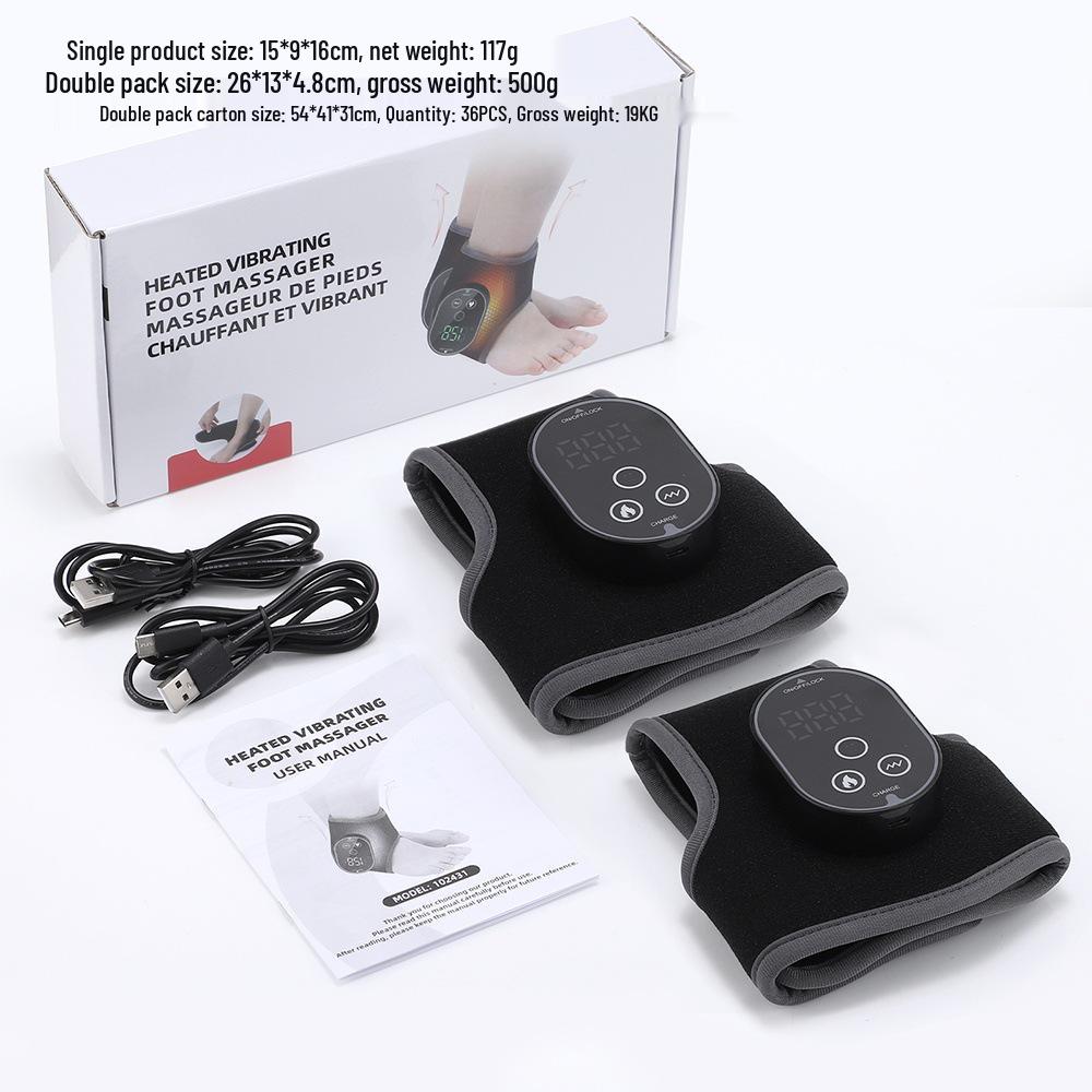 Hot Compress Ankle Massager: Rechargeable Foot & Ankle Joint Relaxation Device