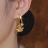 Ginkgo Leaf Pearl Ear Cuffs: Vintage-Inspired, Versatile Earrings for Sophisticated Style