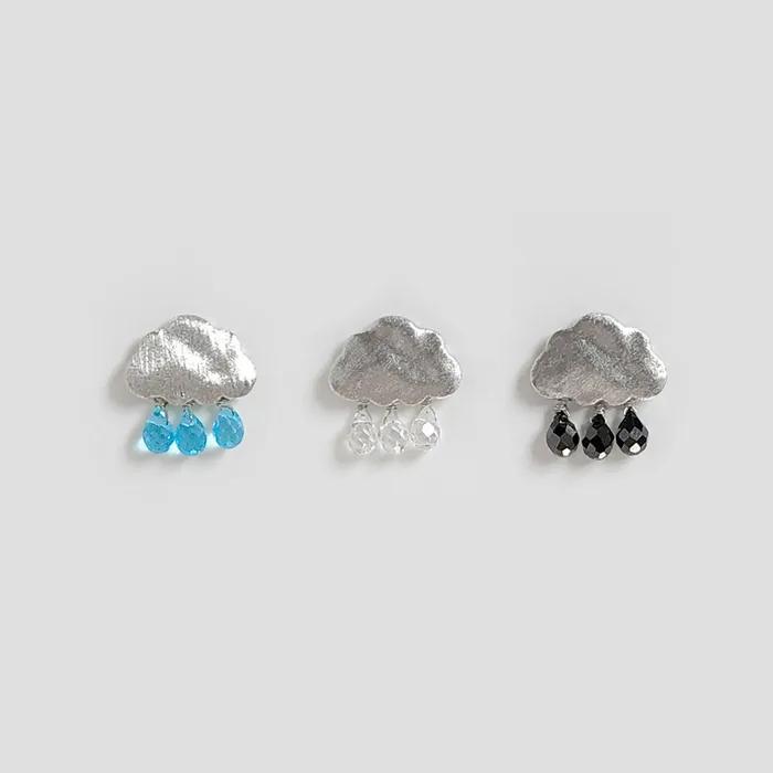 rain cloud earrings (3colors)