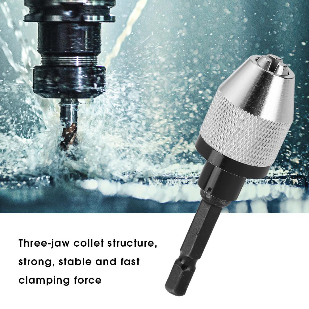 6.5mm Hex Shank Electric Screwdriver Drill Chuck Adapter Quick Change Converter(H01554)