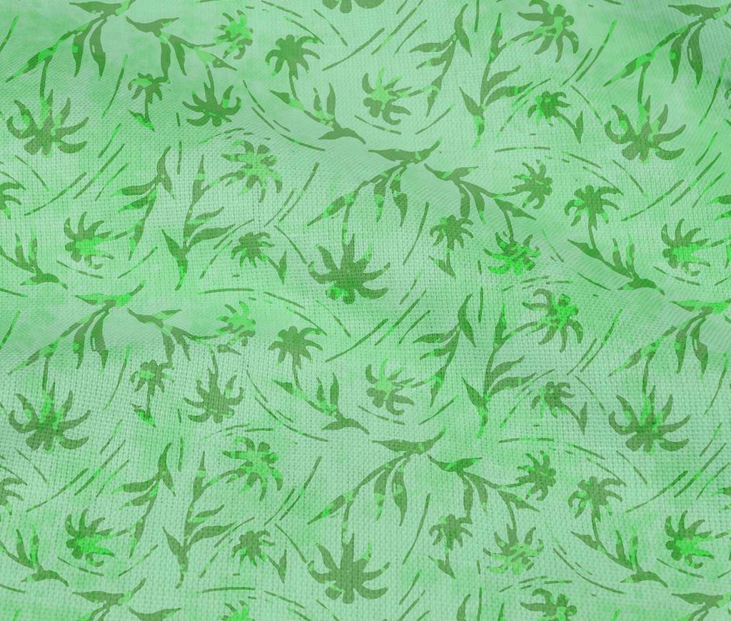 oneOone Cotton Flex Green Fabric Batik Sewing Craft Projects Fabric Prints By Yard 40 Inch