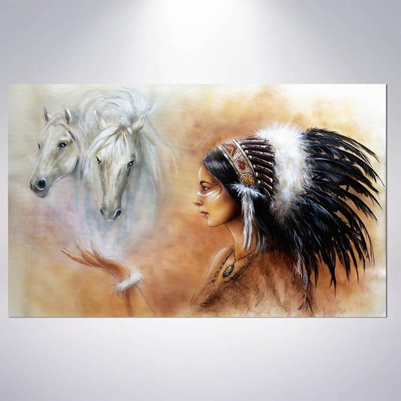 

Обои с коренной и американской лошадью для украшения дома, украшения спальни, стены