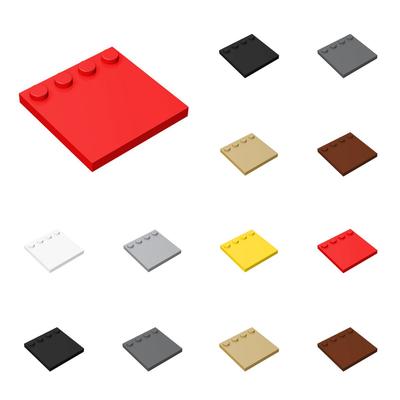 50pcs 6179 Tile Modified 4 X 4 Studs On Edge Brick Collection Bulk Modular GBC Toy For Technical MOC 1Pcs Buildings Blocks